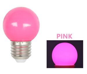 bombilla e27 led rosa