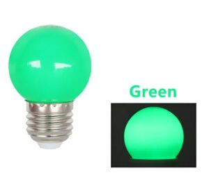 bombilla e27 led verde