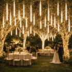 lluvia de meteoritos led calido