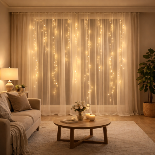 cortina mini led icicle cortina mini led icicle