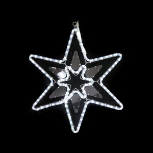 estrella navidad blanca 60x52cm