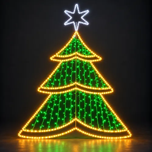 Árbol navideño de luces LED
