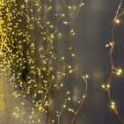 cortina luces led hilo cobre