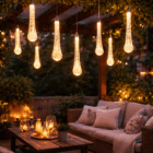 lampara decorativa gotas