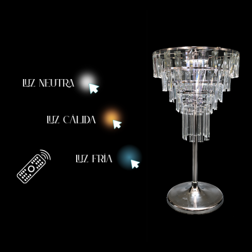 lampara recargable cambio de color con mando