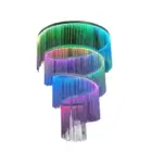 LAMPARA LED ONDAS RGB
