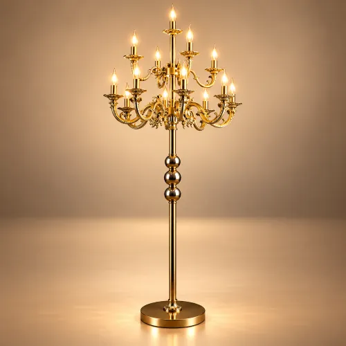 Lámpara candelabro dorada de lujo_17