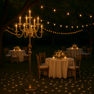 Lámpara Led con Pie Candelabro
