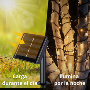 Panel solar para guirnaldas y cortinas LED TopLuz