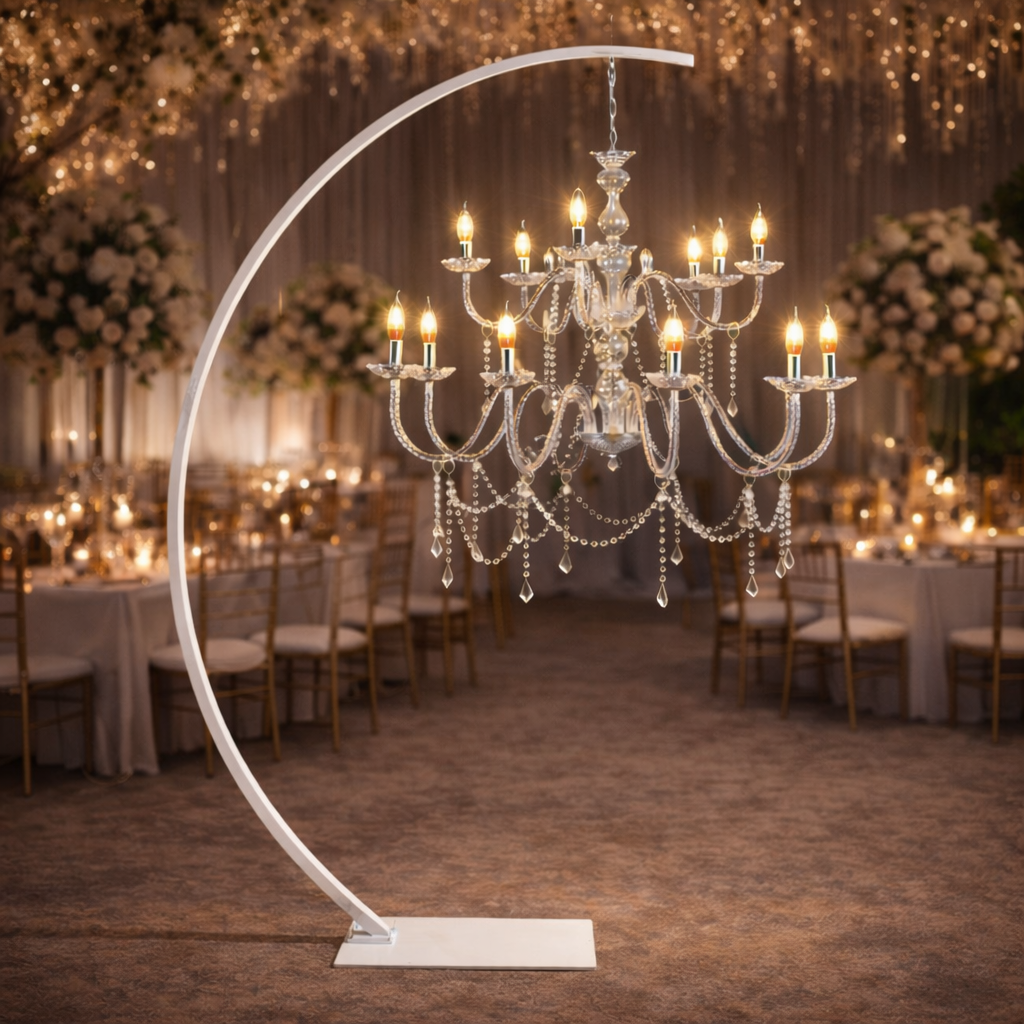 soporte lamparas blanco