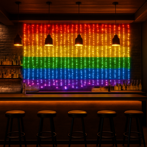 Cortina LED Orgullo TopLuz