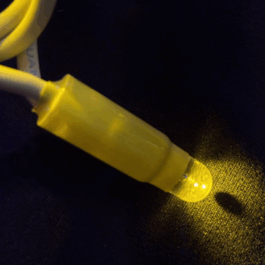 Guirnalda de luces led 12m en 3 tramos, varias colores, flash - Amarillo