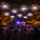 meteoritos fuegos artificiales