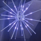 meteoritos fuegos artificiales