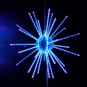 estrella led colgante fuegos artificiales