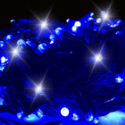 led azul cable verde con destellos