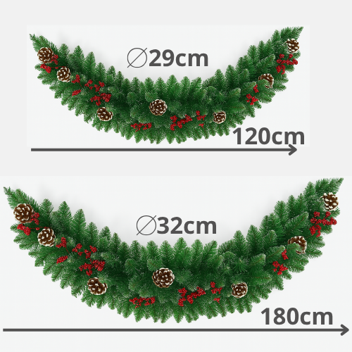 Guirnaldas navideña boa decorada topluz