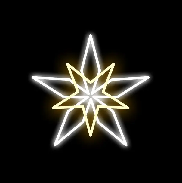 FIGURA ESTRELLA BLANCA Y CALIDA Figuras navidad