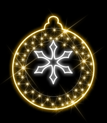 Figura navidad bola copo