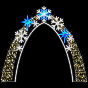 figura navidad arco copos