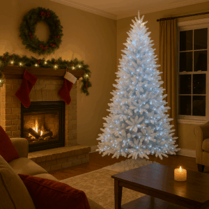 Árbol de navidad blanco