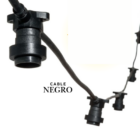 Guirnalda E27 de casquillos