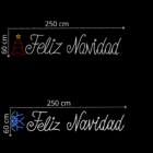 Letrero LED luminoso adorno navideño 00101 y 00185