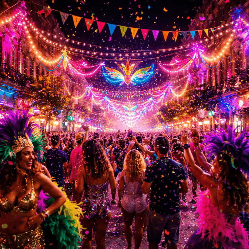 Iluminacion led para carnaval