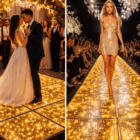 Suelo led pista de baile iluminada