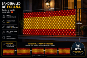 bandera led de españa
