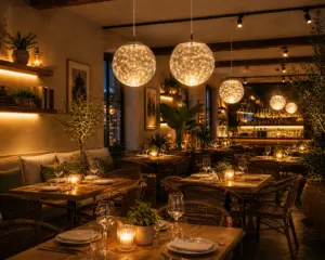 iluminacion para restaurantes lamparas