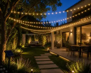 como iluminar un jardin con solar