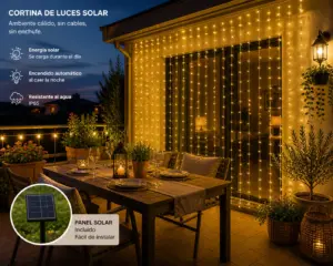 cortina led solar