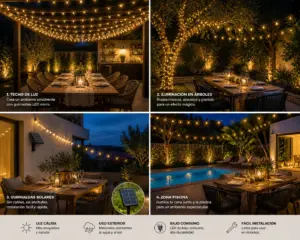 ideas de iluminacion al aire libre