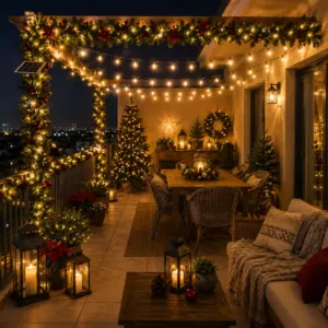 terraza con solares