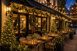 decoracion navidad restaurantes
